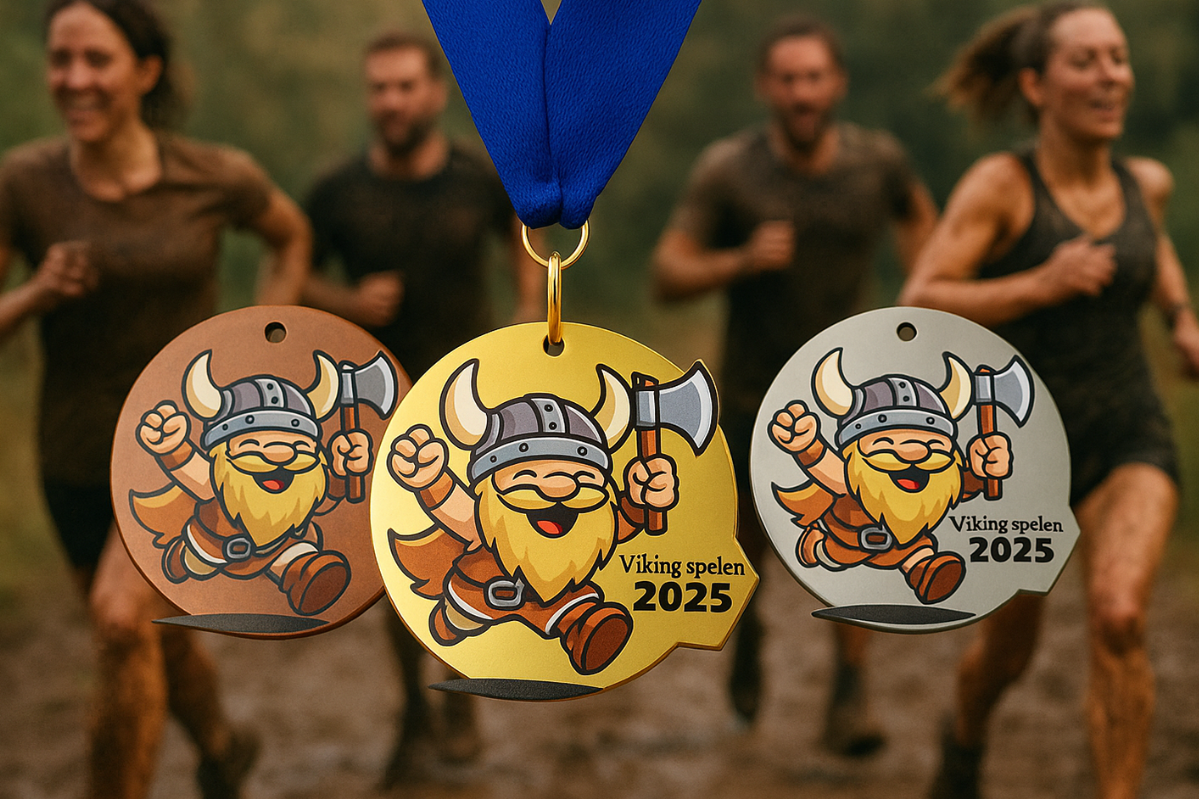 Medailles met metallook