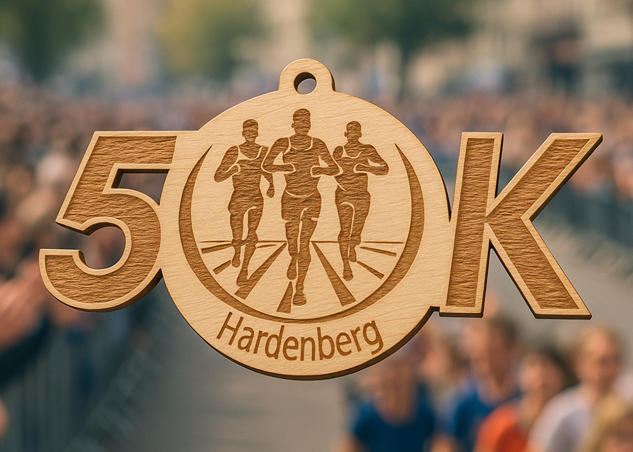 Houten medailles custommade