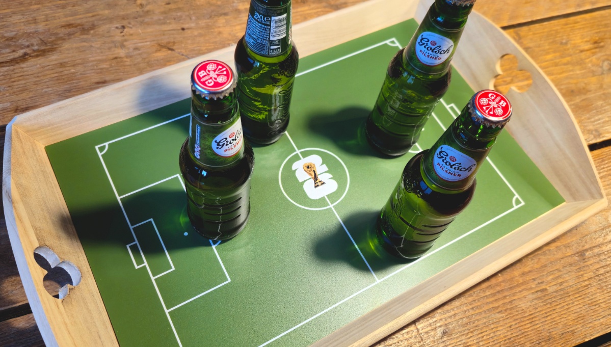 Custommade placemat in dienblad