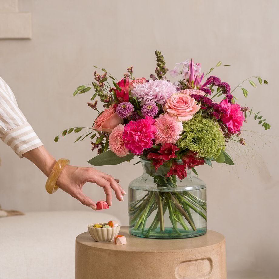 Image of bouquet Pepernoot Power with warm Sinterklaas-inspired colours.